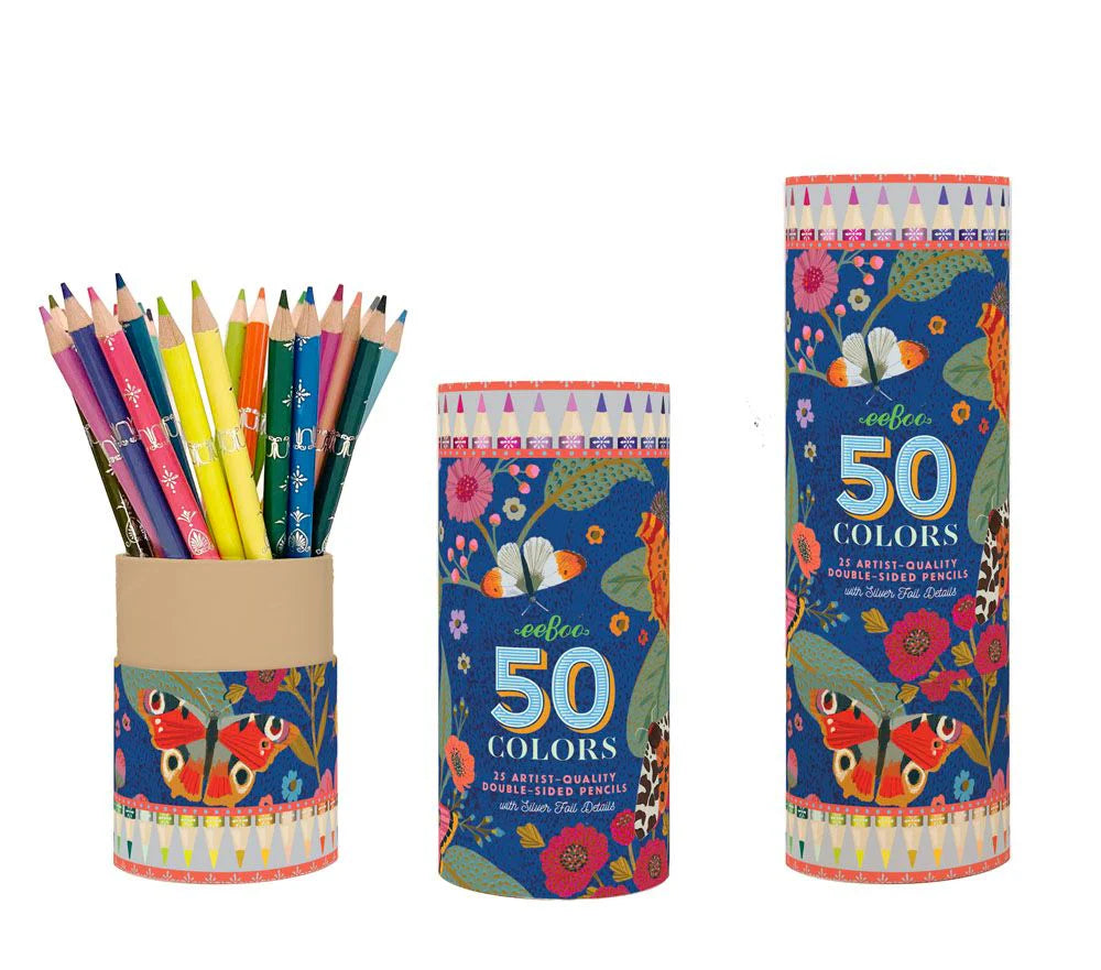 eeBoo 25 Double-Sided Pencils
